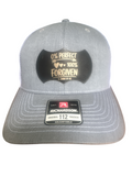Richardsson 112 Truckers  Hat With Custom Leatherette Patch