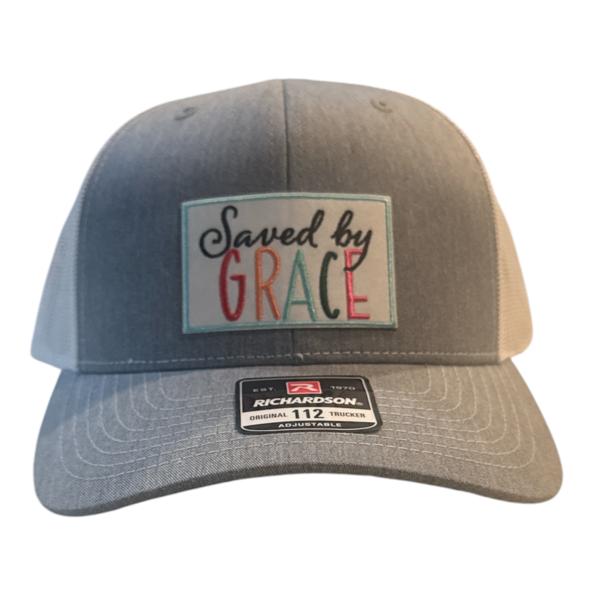 Richardson 112 Trucker Hat – Saved by Grace Patch