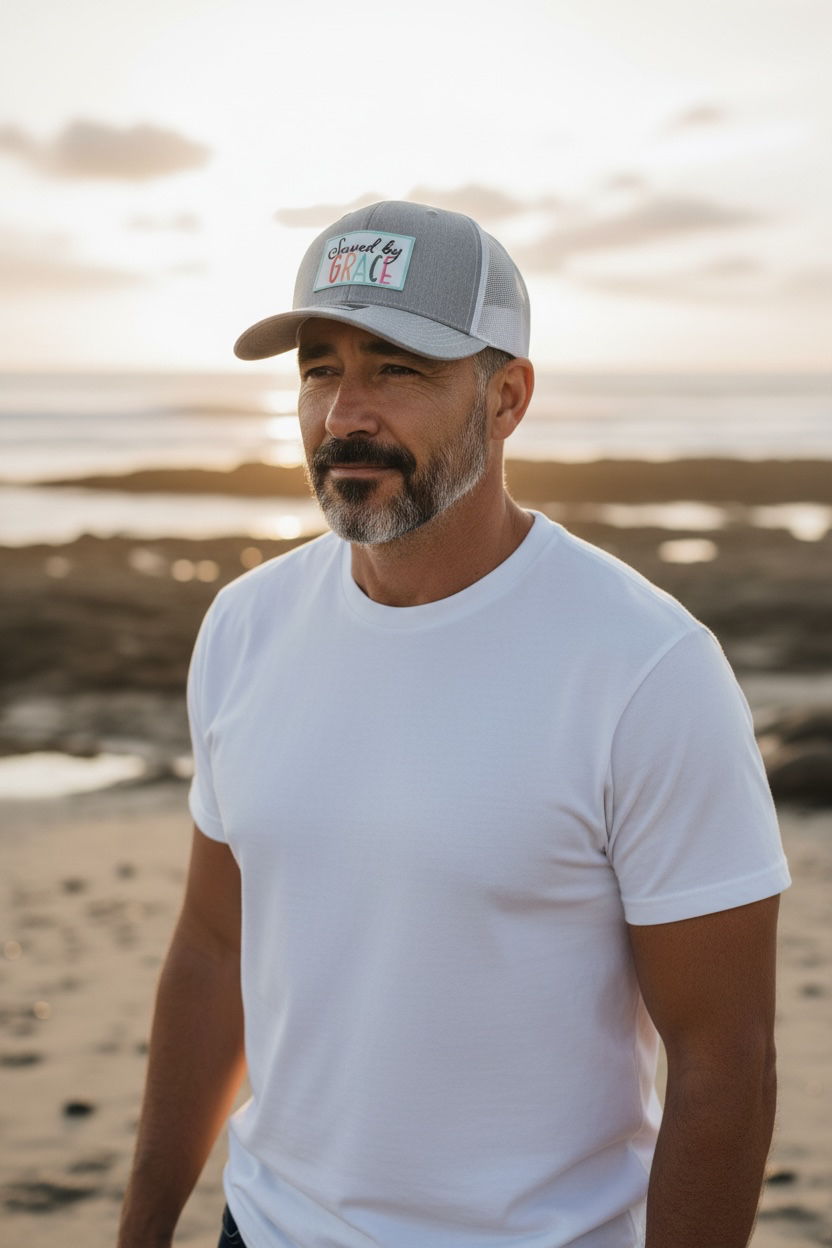 Richardson 112 Trucker Hat – Saved by Grace Patch
