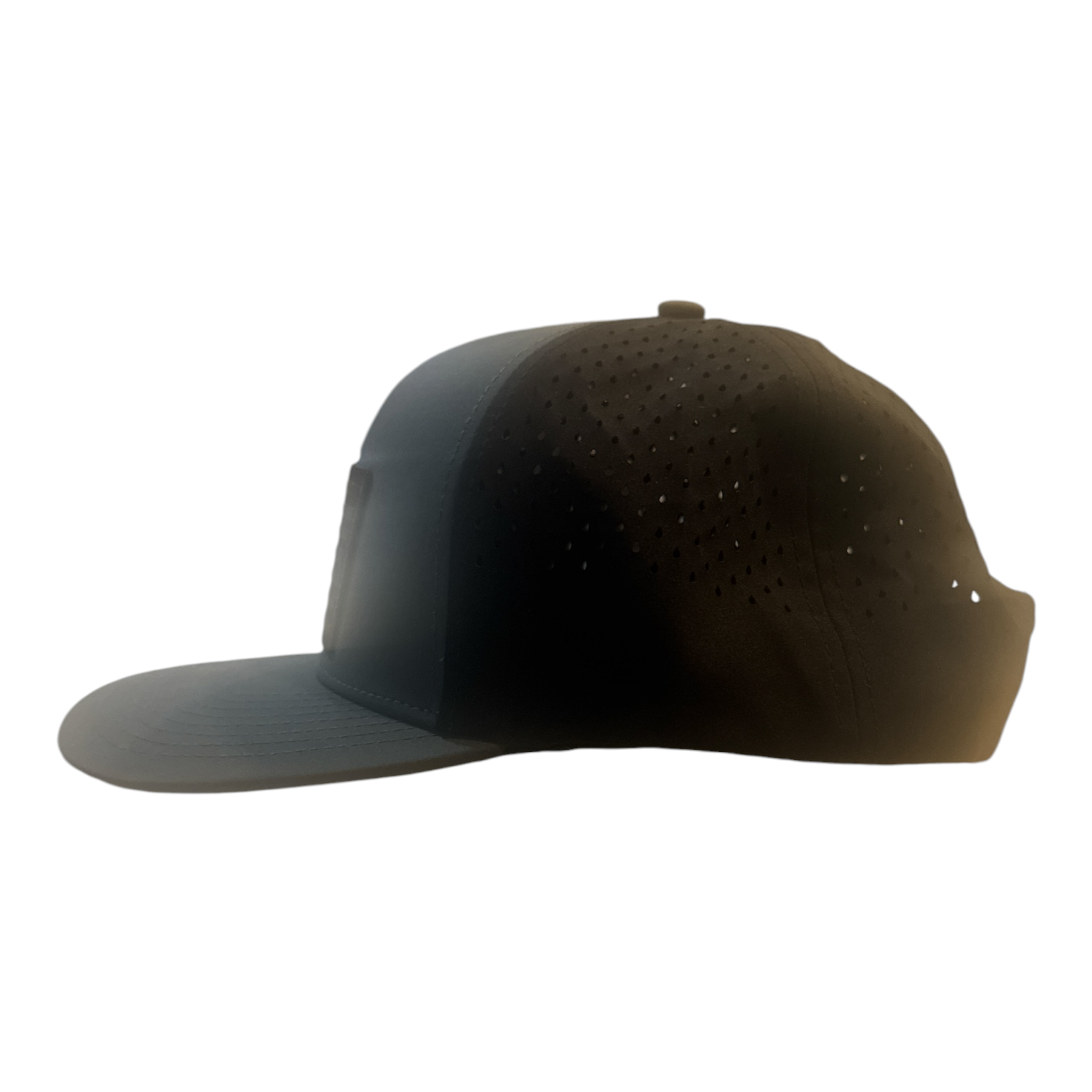 Durra-Bull Five Panel Hat – Dark Gray | Camo American Flag Patch