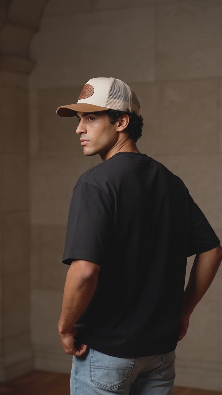 Five Panel Durra-Bull Hat – American Flag Leatherette Patch